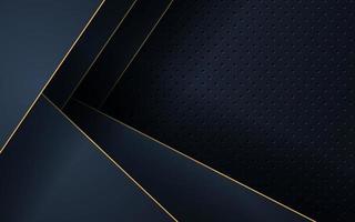 luxurious abstract blue navy gold line overlap layers with circle texture background. eps10 vector