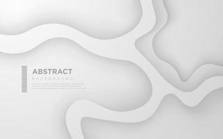 abstract white gray gradient color shadow wavy papercut background. eps10 vector