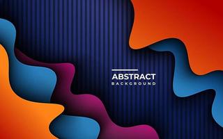 abstract orange, purple, blue gradient wavy overlap layers with modern texture background. eps10 vector