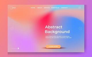 Minimalist landing page abstract colorful holographic mesh background. Website UI design background. Eps 10 vector