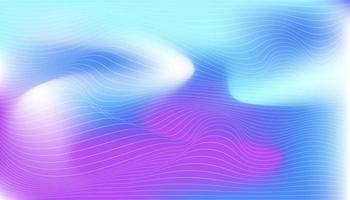 Line waves on purple blue gradient background, abstract background vector design