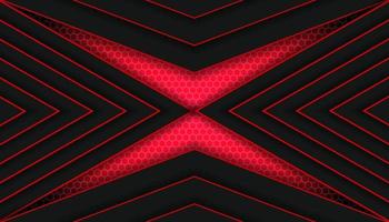 Abstract dark Red Futuristic Gaming Background with a hexagon pattern , dark Red geometric background  for banner or Offline stream, gaming background template vector