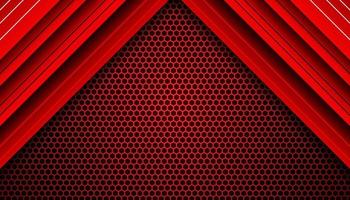 Abstract dark Red Futuristic Gaming Background with a hexagon pattern , dark Red geometric background  for banner or Offline stream, gaming background template vector