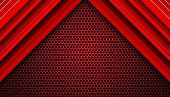 Abstract dark Red Futuristic Gaming Background with a hexagon pattern , dark Red geometric background  for banner or Offline stream, gaming background template vector