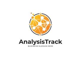 Vector logo icon Analysis Track