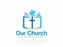 Church logo sign modern vector