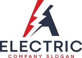 S Electric Letter Logo Design With Lighting Thunder Bolt logo vector