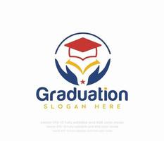 Graduation or education logo vector