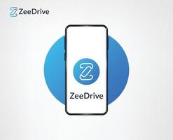 letter Z or Zee drive typography logo vector templates