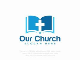 Church logo sign modern vector