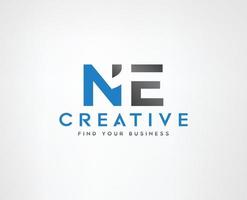 N One 1 Negative space logo design vector templates