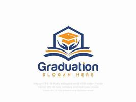 graduación o educación logo vector