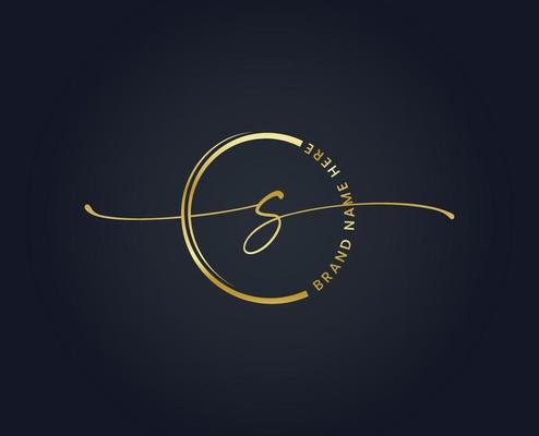 Letter S elegant logo design vector template