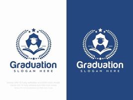 graduación o educación logo vector