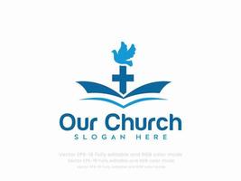 Church logo sign modern vector