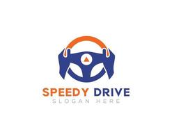 Driving School logo design vector templates