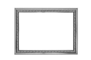 silver picture frame isolated on white background,clipping path photo
