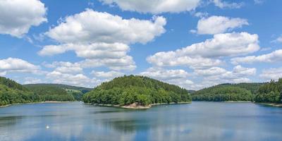 Aggertalsperre Reservoir in Bergisches Land, Germany photo