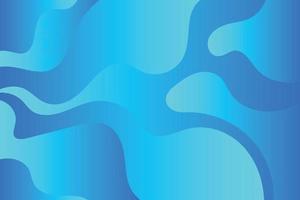 Abstract blue liquid wavy gradient background design. Trendy composition of dynamic liquid stains vector
