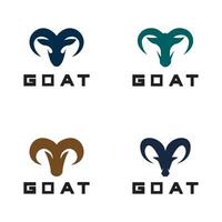 Sheep goat horns idea logo design vector icon illustration. Aries zodiac symbol logos