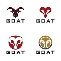 Sheep goat horns idea logo design vector icon illustration. Aries zodiac symbol logos