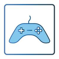 Gamepad icon illustration. icon related to multimedia. Lineal color icon style, two tone icon. Simple vector design editable