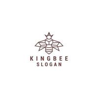 King Bee geometric logo icon design template vector