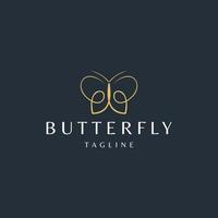 Butterfly logo icon design vector