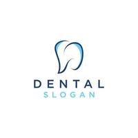 plantilla de diseño de icono de logotipo dental vector