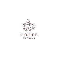 Coffe shop logo design icon template vector