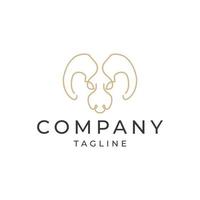 Goat logo design icon vector template