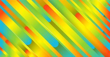 Trendy geometric colorful background with abstract lines. Banner design. Futuristic dynamic pattern. Vector illustration