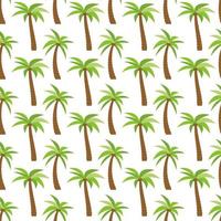 Seamless Pattern with palm trees. Colorful summer background. Vector illustration