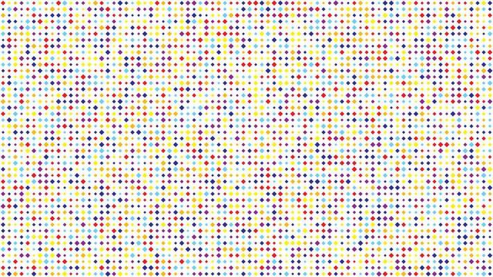 Abstract geometric background of squares. Multicolor pixel background with empty space. Vector illustration.