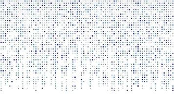Abstract geometric background of squares. Blue pixel background with empty space. Vector illustration.
