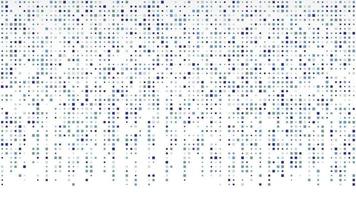 Abstract geometric background of squares. Blue pixel background with empty space. Vector illustration.