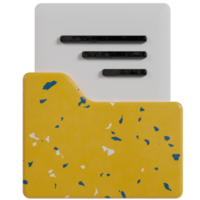 3d folder file icon png