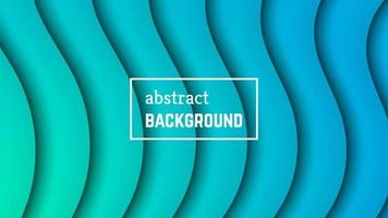 Abstract minimal wave geometric background. Blue wave layer shape for banner, templates, cards. Vector illustration.