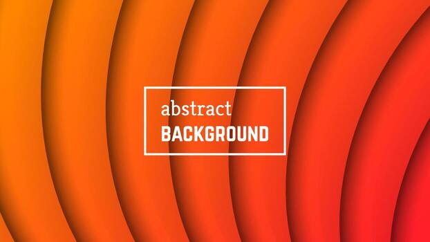 Abstract minimal line geometric background. Orange line layer shape for banner, templates, cards. Vector illustration.