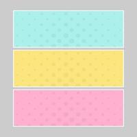 Set of multi colored pop art banners. Halftone comic template with place for your text for design. Vector illustration