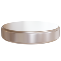 3D round product stand podium png