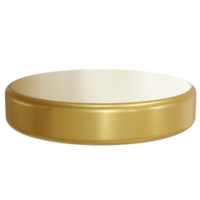 3D round product stand podium png