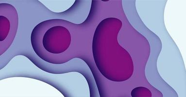 Abstract Background with Purple Paper Cut shapes banner design. Vector illustration.