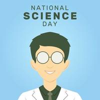 Vector illustration of National Science Day. National Science Day is celebrated every year in India on 28 February