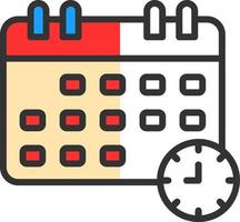 Schedule Vector Icon Design