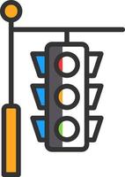 Traffic Lights Vector Icon Design