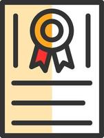 diseño de icono de vector de certificación