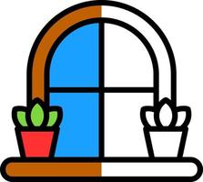 diseño de icono de vector de ventana