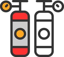 Oxygen Tanks Vector Icon Design