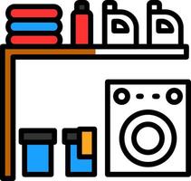 Laundry Room Vector Icon Design